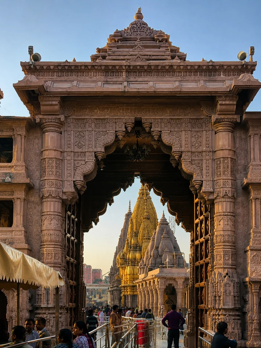 Entrance to Kashi Vishwanath Temple in Varanasi