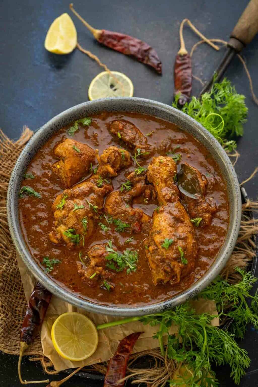 Andhra Spicy Chicken Curry