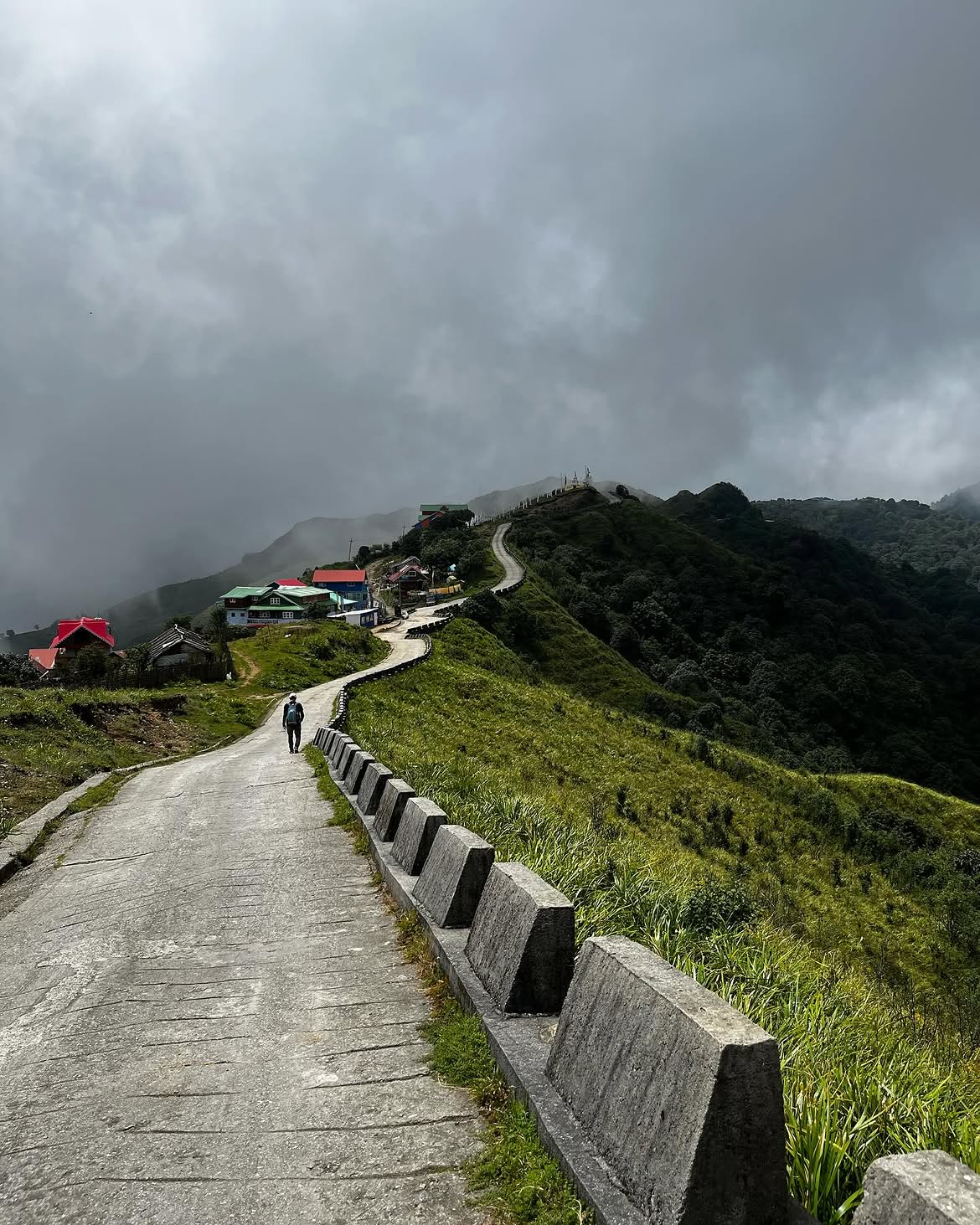 Himalayan mountain panorama from Sandakphu Trek